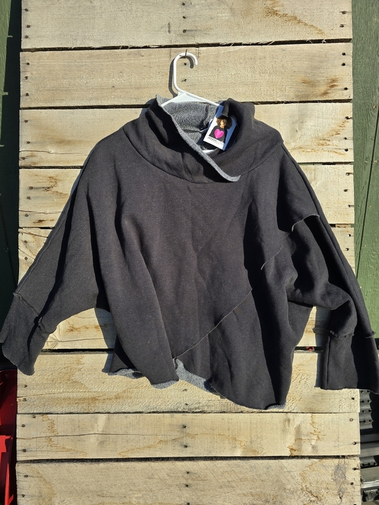Joah Love Sweaters - Joah Love Black Funnel Collar Oversized Sweater Soft And Lush